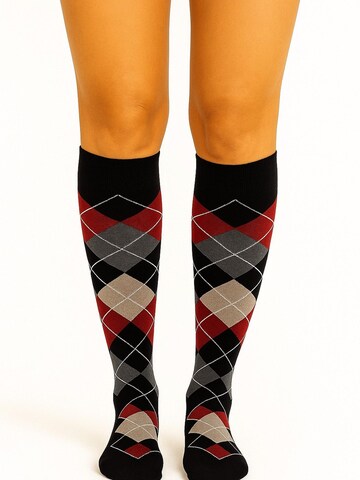 Lycille Kniestrümpfe in Schwarz: Vorderseite