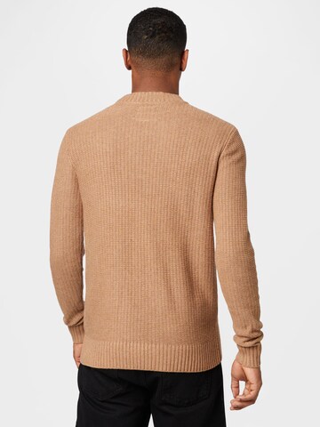 TOM TAILOR Sweater in Brown