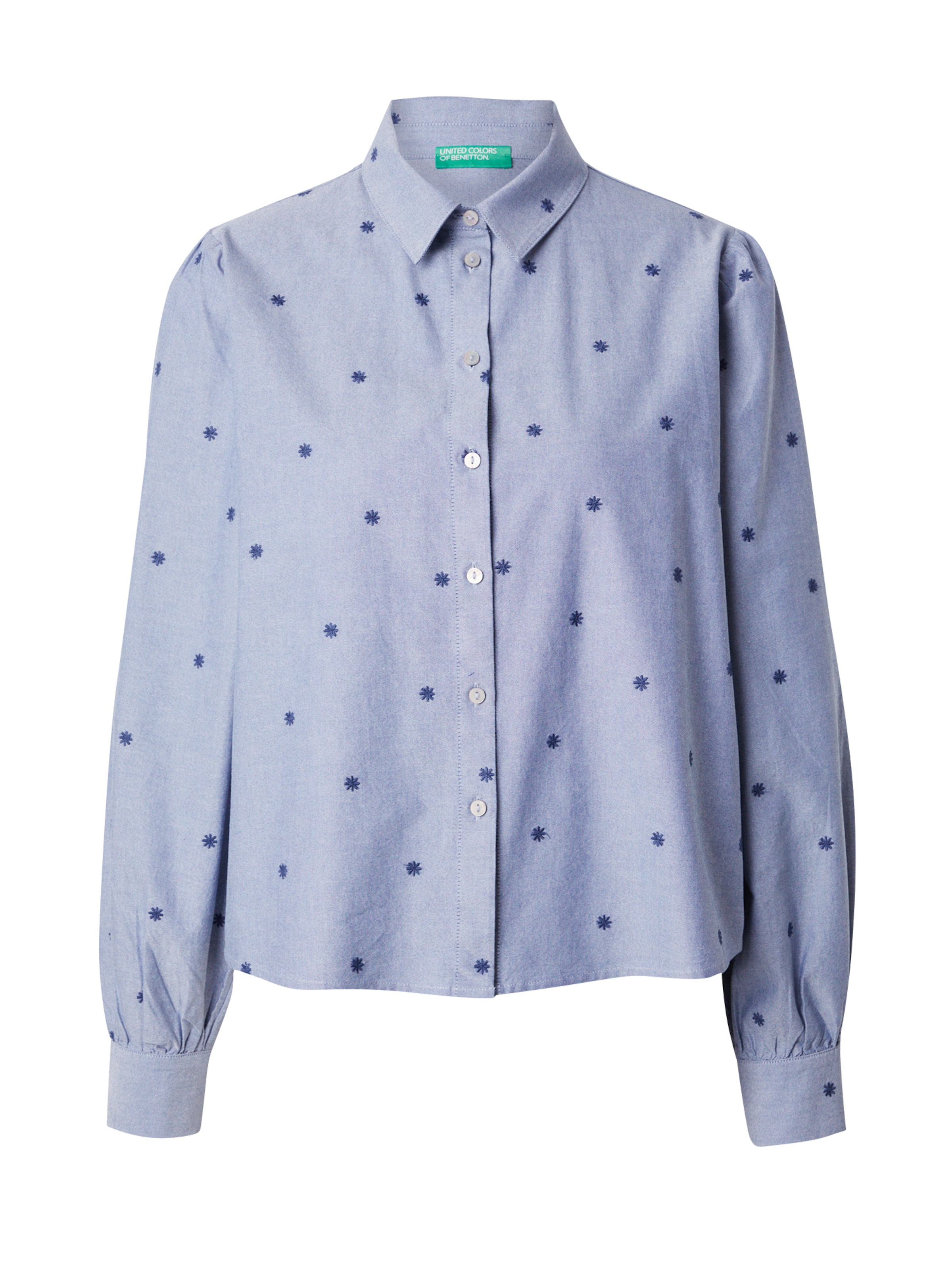UNITED COLORS OF BENETTON Блуза в синьо: отпред