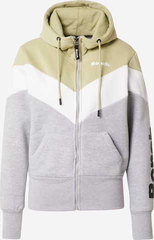 BENCH Sweat jacket 'DELANIE' in Grey: front