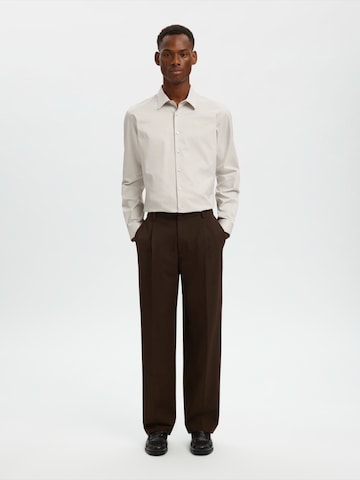 SELECTED Slim fit Πουκάμισο σε μπεζ