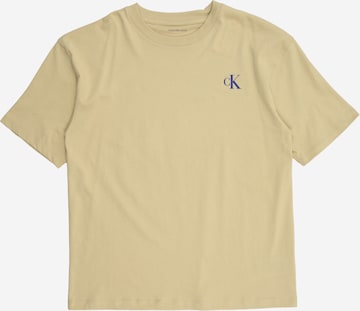 Calvin Klein Jeans T-shirt 'BRIDGE' i grön: framsida