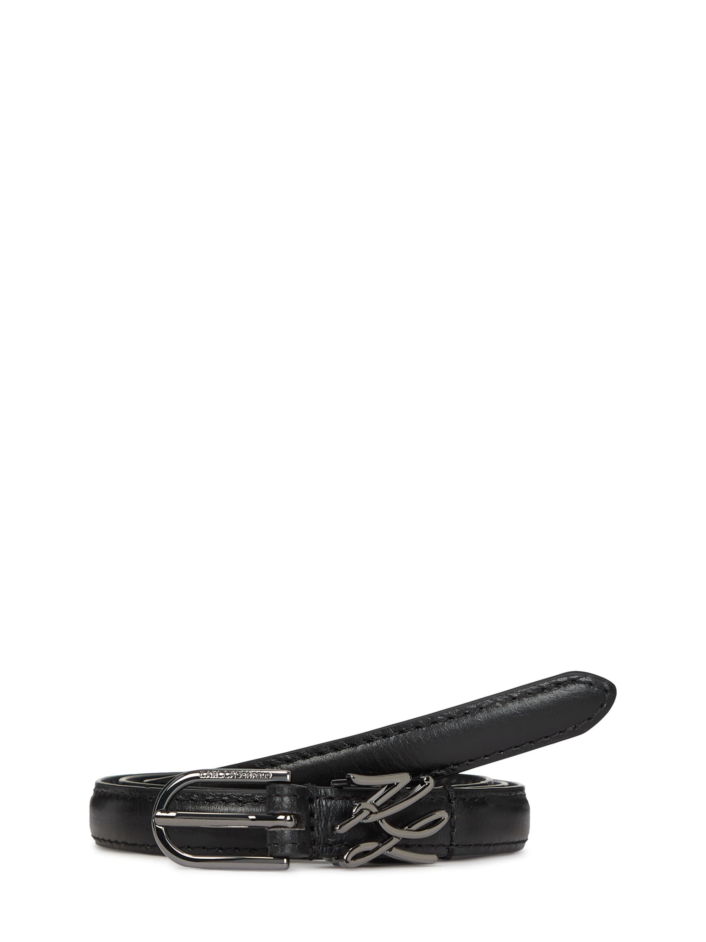 Karl Lagerfeld Opasek – černá: přední strana