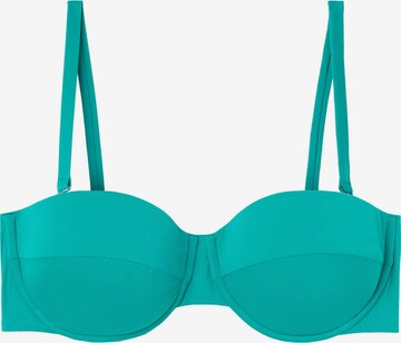 CALZEDONIA Bandeau Bikini Top 'INDONESIA' in Green: front