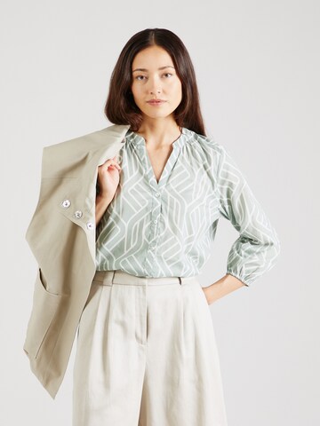 Camicia da donna di s.Oliver BLACK LABEL in verde: frontale
