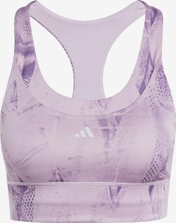 ADIDAS PERFORMANCE Bustier Sport bh in Lila: voorkant