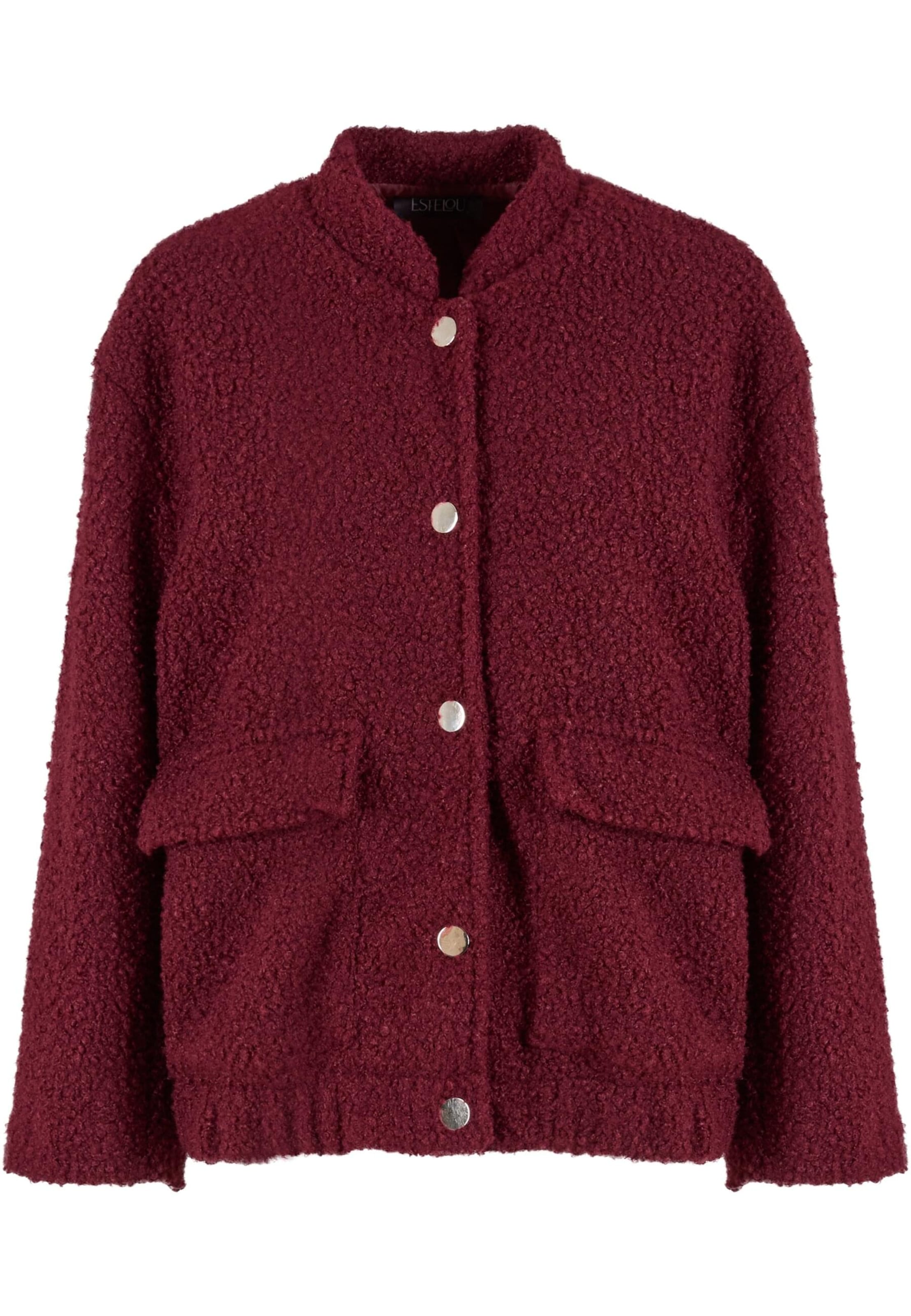 Urban Classics Přechodná bunda 'Teddy' - burgundská červeň, Produkt