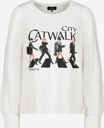monari Tričko 'City Catwalk' – bílá: přední strana