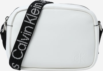 Calvin Klein Jeans Olkalaukku värissä valkoinen: edessä