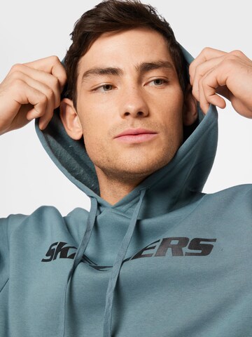 SKECHERS Sport sweatshirt i blå