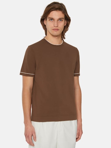 Boggi Milano T-Shirt in Braun: predná strana
