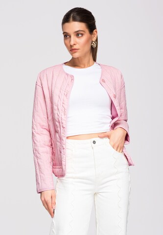 Ombre Between-season jacket in Pink
