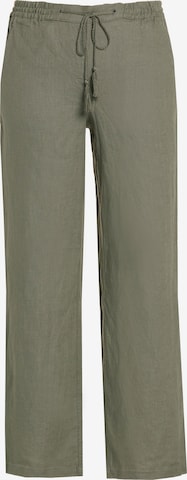 Ulla Popken Loosefit Broek 'Mary' in Groen: voorkant