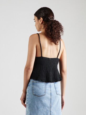 Gina Tricot Top in Schwarz