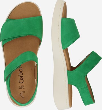 GABOR Sandały w kolorze zielony