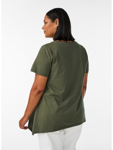 Zizzi Shirt 'VMY' in Green