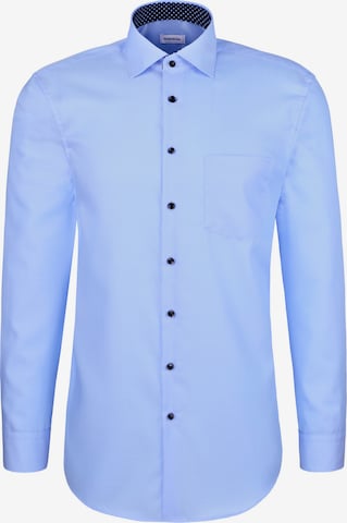 SEIDENSTICKER Regular fit Business shirt 'Schwarze Rose' in Blue: front
