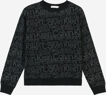 Calvin Klein JeansSweater majica - crna boja: prednji dio