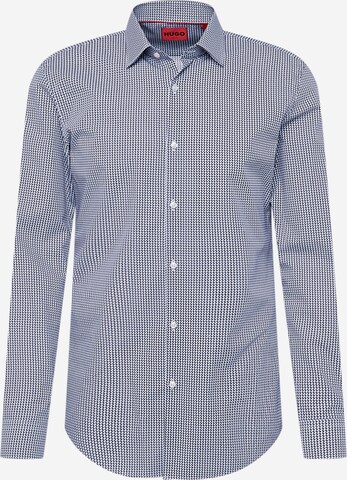 Coupe slim Chemise 'Kenno' HUGO en bleu : devant