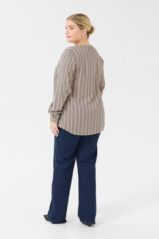 Camicia da donna 'KC Sida' di KAFFE CURVE in grigio