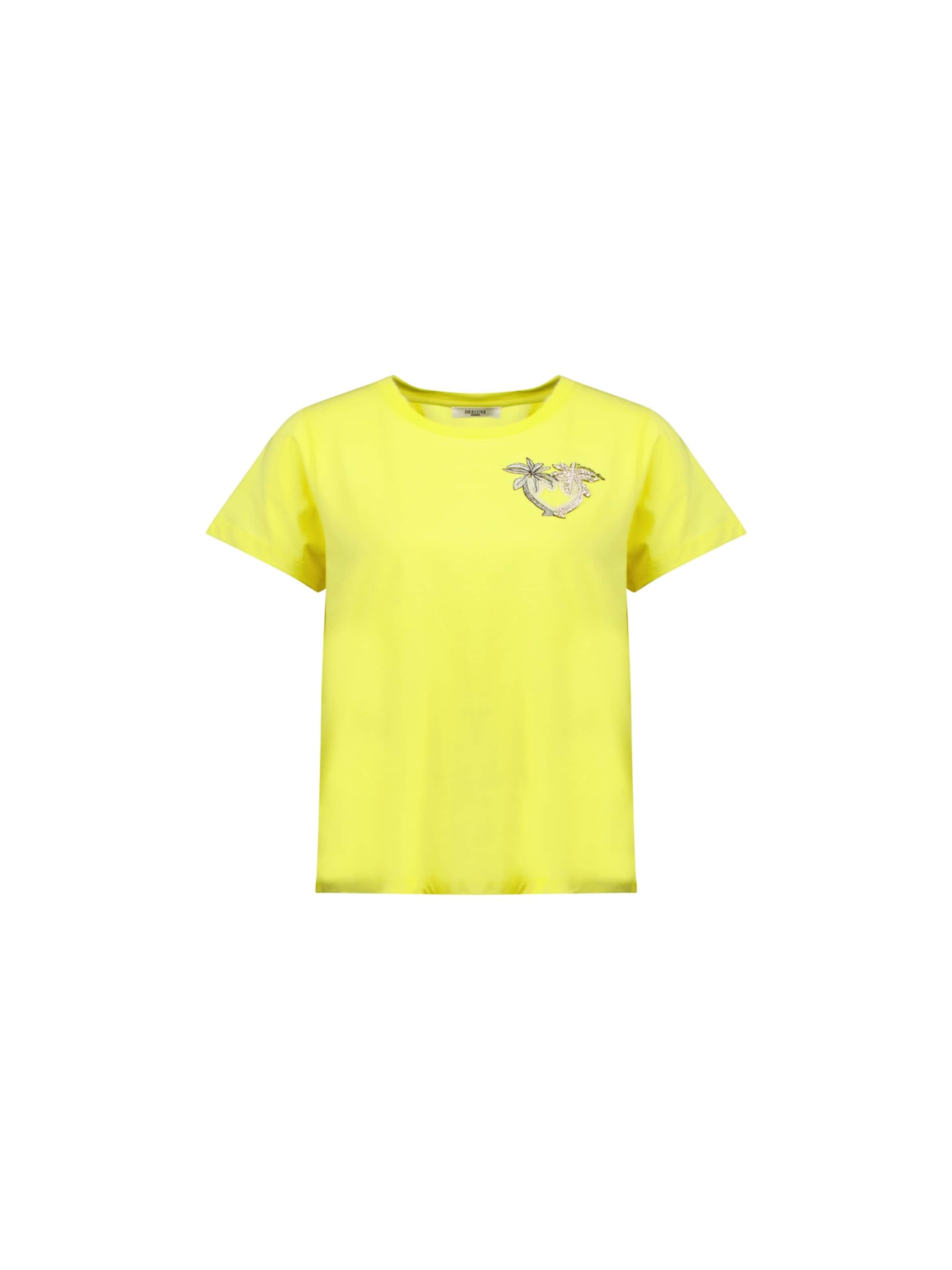 T-shirt 'Palmy' Deeluxe en jaune : devant