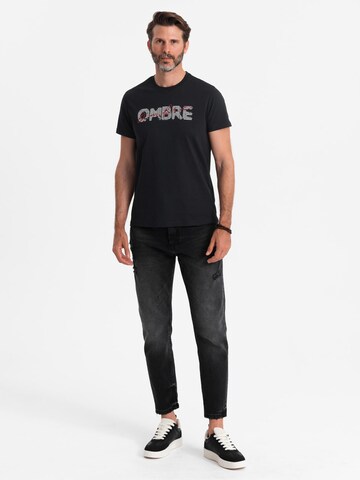 Ombre Shirt in Black