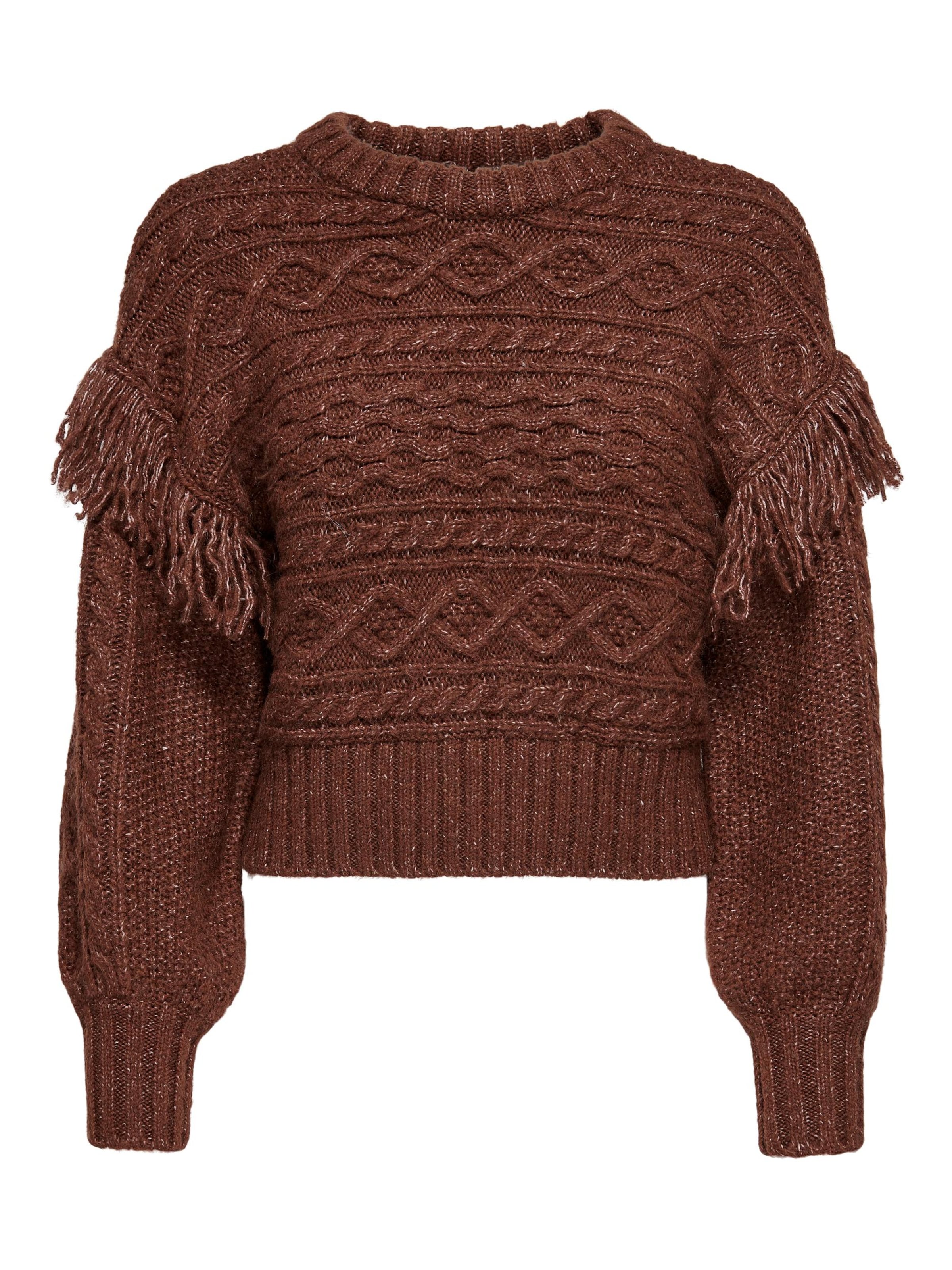 Pull-over 'WANDA' ONLY en marron : devant