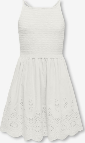 Robe 'KOGBONDI' ONLY GIRLS en blanc : devant