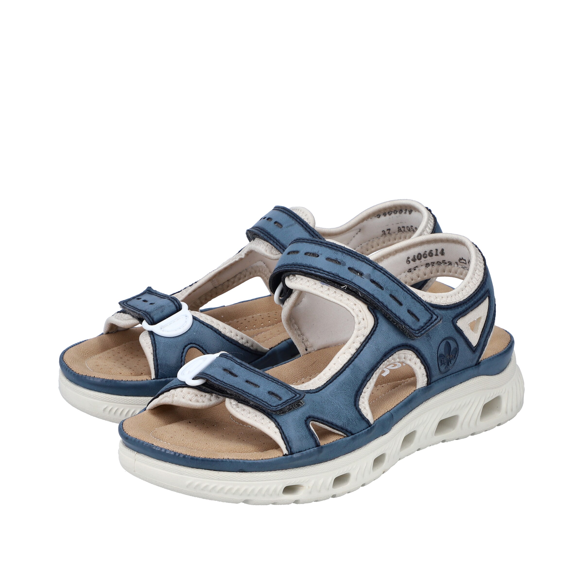 Rieker Hiking Sandals '64066' in Blue