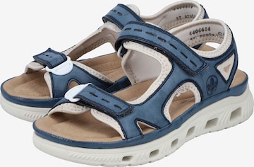 Rieker Hiking Sandals '64066' in Blue