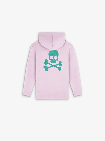 Scalpers Свитшот 'Glitter Skull' в Лиловый