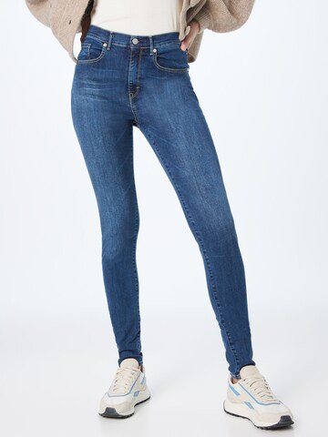 Global Funk Skinny Jeans 'One F' in Blauw: voorkant