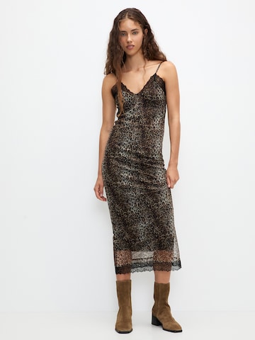 Pull&Bear Dress in Brown: front