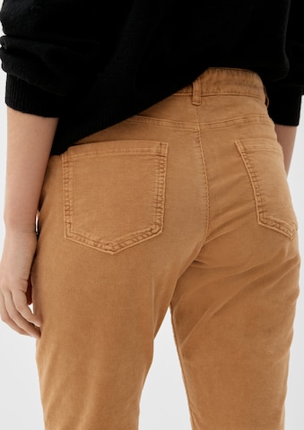 s.Oliver Tapered Broek in Bruin