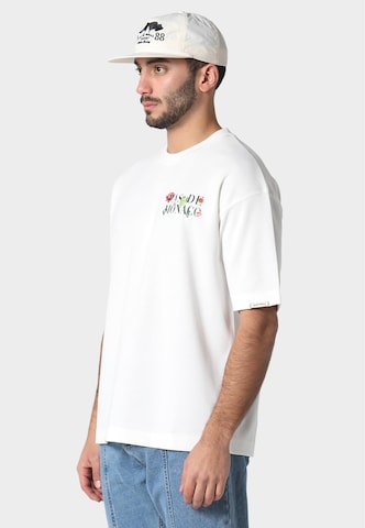 Maglietta 'FLORALE' di Pas De Monaco in bianco