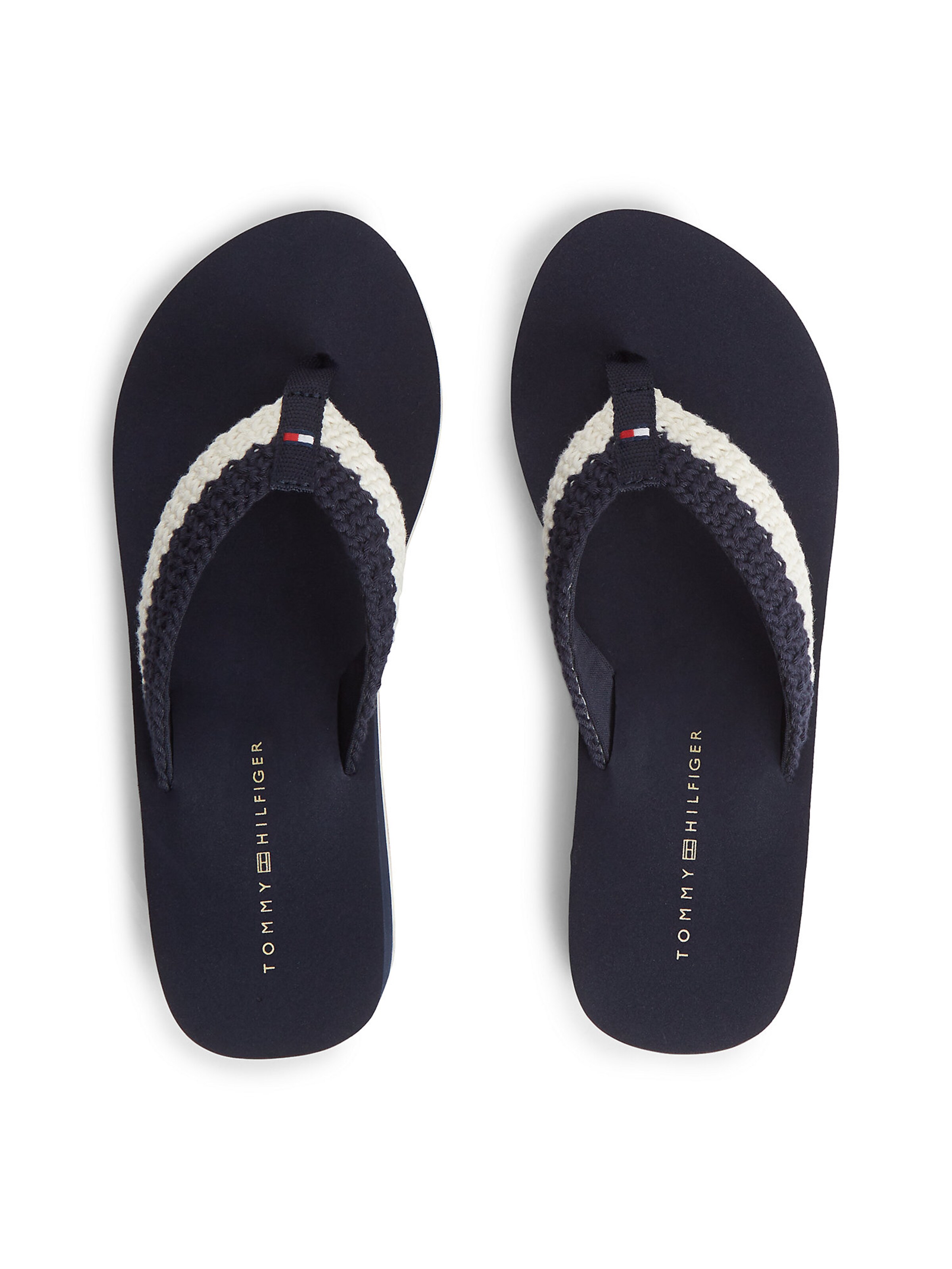 TOMMY HILFIGER Teenslipper in Blauw