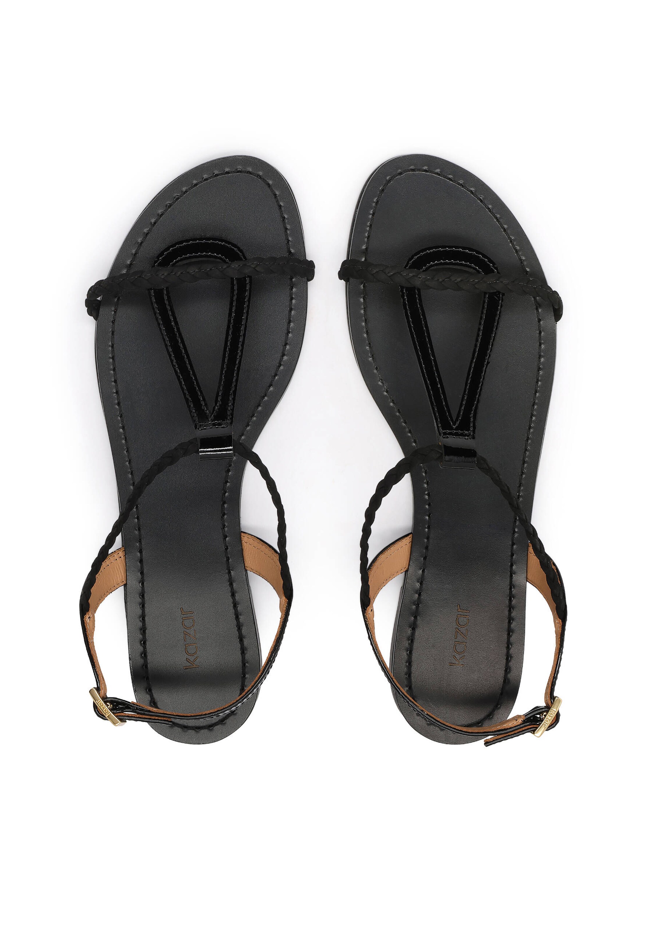Sandalo con cinturino di Kazar in nero