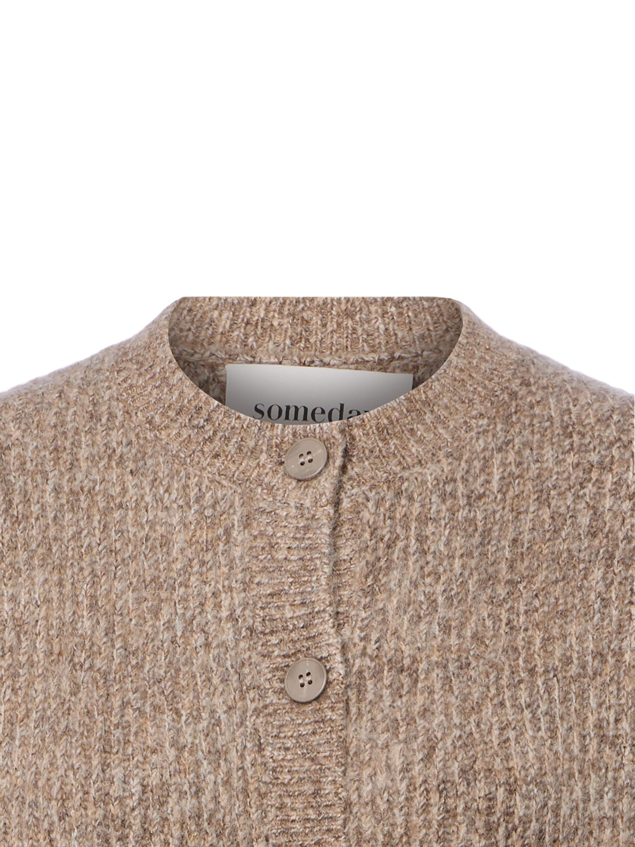 Someday Gebreid vest ' Timaya ' in Beige