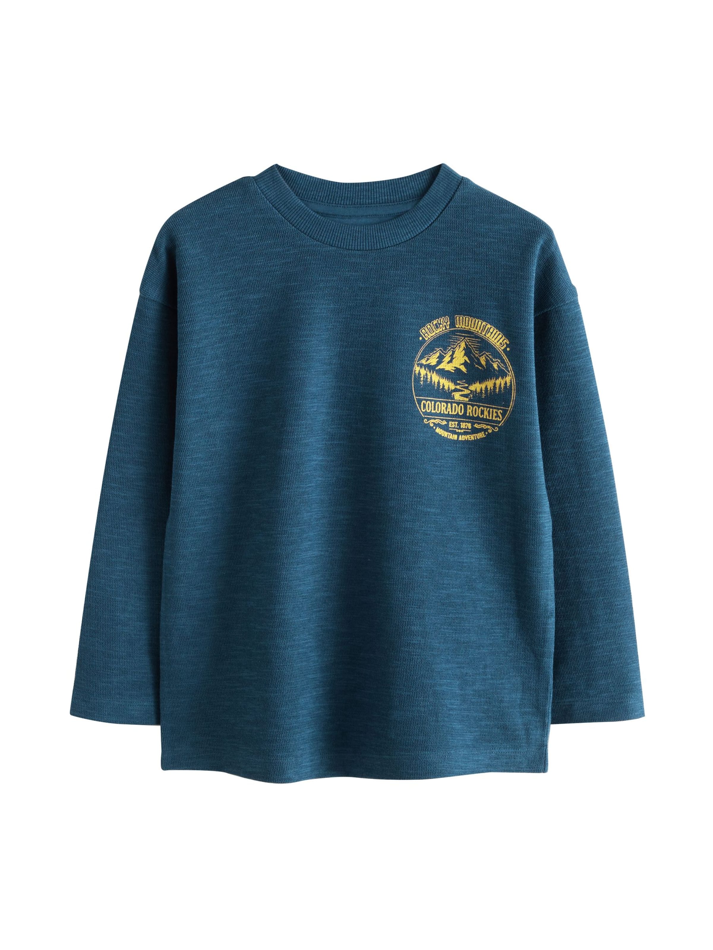 Next - Camiseta en azul: frente