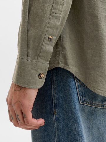 JACK & JONES Средняя посадка Рубашка 'JJESummer' в Зеленый