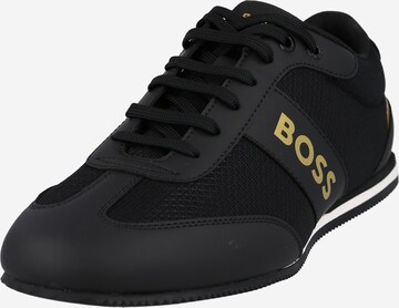 Sneaker low de la BOSS pe negru: față