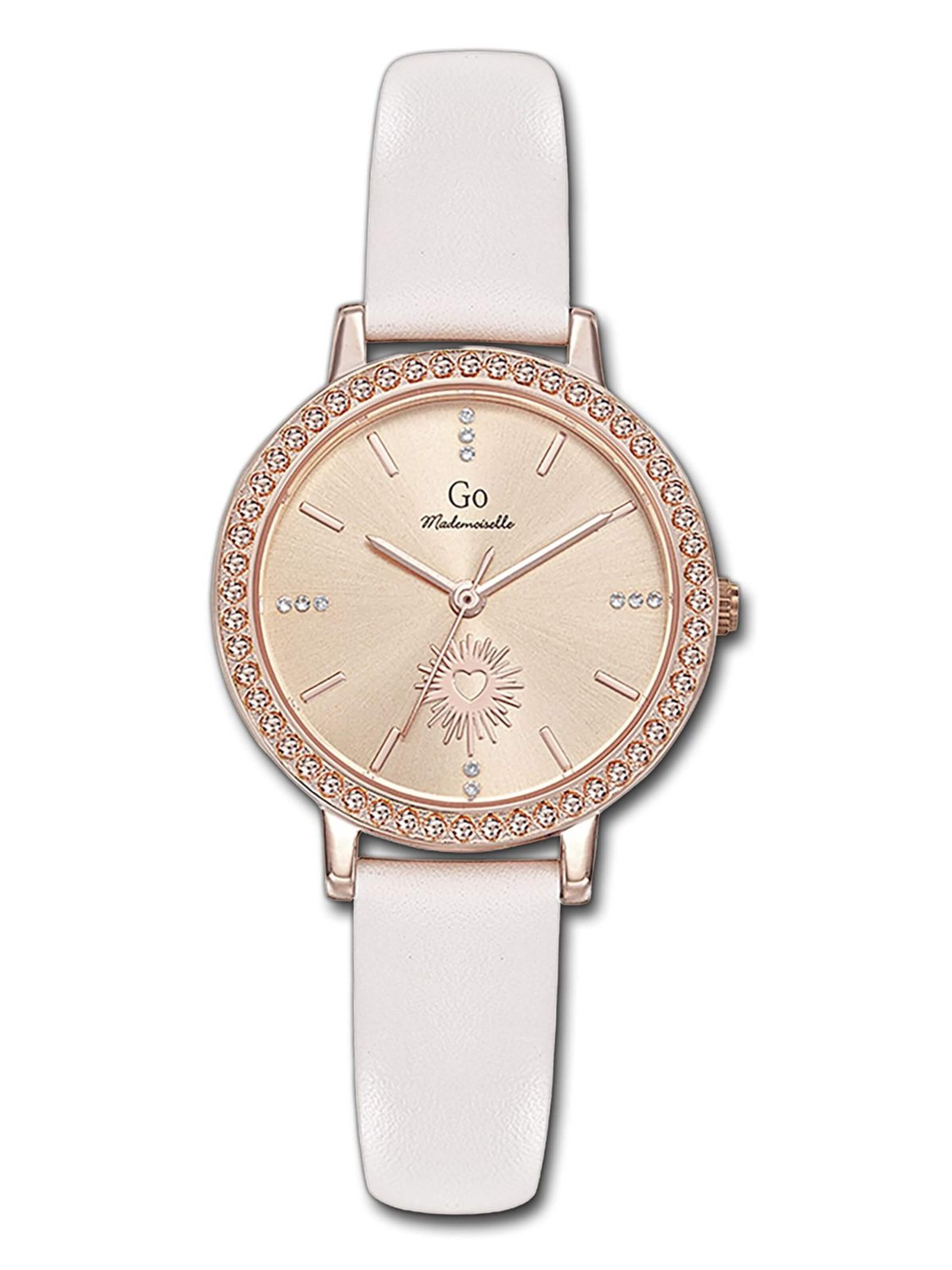 Orologio analogico di GO GirlOnly in bianco: frontale