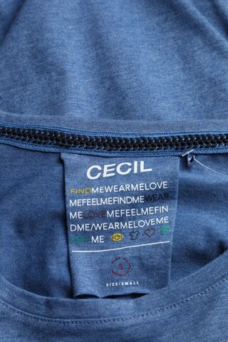 CECIL Longsleeve-Shirt S in Blau