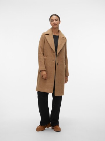 VERO MODA Between-Seasons Coat 'ANNY' in Brown