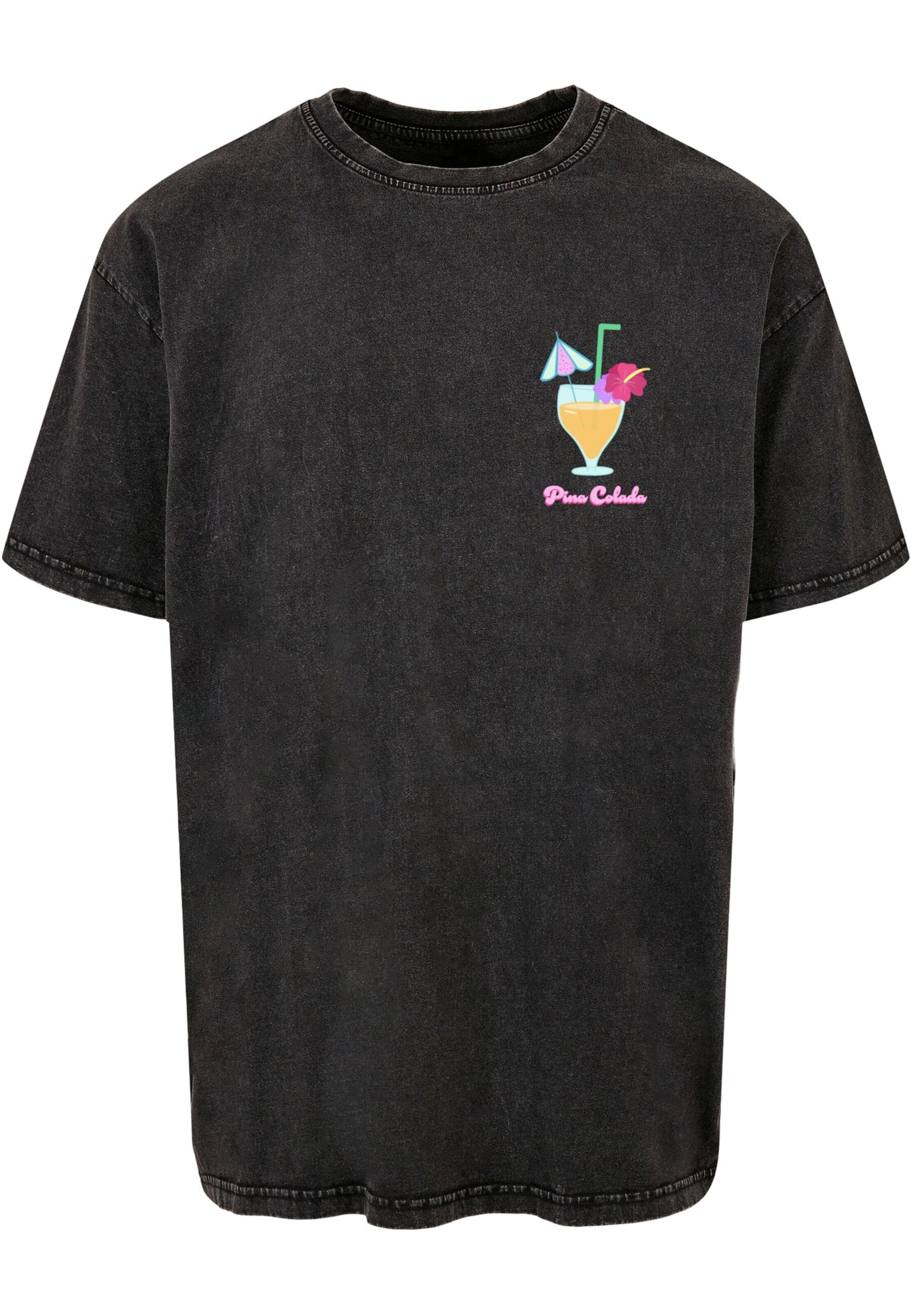 Merchcode Shirt 'Pina Colada' in Grey: front
