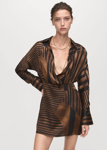 MANGO Kleid in Braun: Vorderseite
