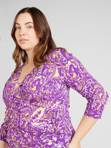 Lauren Ralph Lauren Plus Shirt 'ALAYJA' in Purple