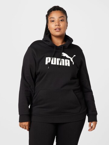 PUMA Athletic Sweatshirt in Black: front