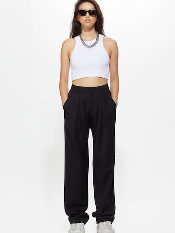 Young Poets Loose fit Pleat-front trousers 'Elsa' in Black