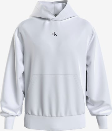 Calvin Klein Jeans Sweatshirt in Weiß: predná strana